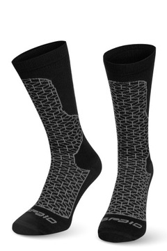 Skarpety motocyklowe termoaktywne kompresyjne SPAIO BREEZE GREY 41 42 43