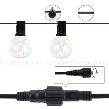 Гирлянда Садовые светильники 11,7м 30+2шт LED IP44
