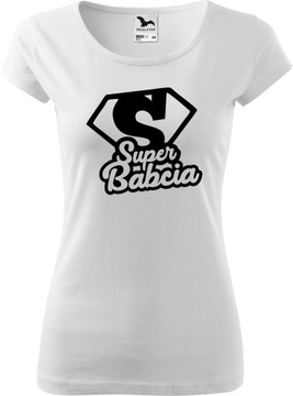 Damska koszulka Prezent Dzień Babci Super Babcia