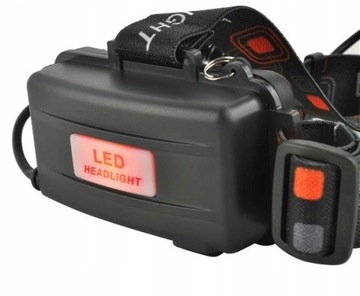 MOCNA LATARKA CZOŁOWA 3x CREE LED T6 CZOŁÓWKA AKU
