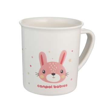 Canpol Kubek Plastikowy z Uchem dla Dziecka Kubeczek 170 ml CUTE 12m+