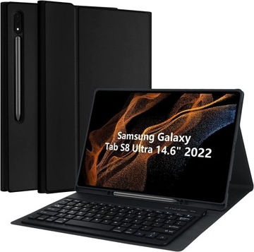 ETUI KLAWIATURA do SAMSUNG GALAXY TAB S8 ULTRA 2022 14.6 BLUETOOTH QWERTY