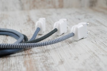 wtyczka włoska 230V do przewodu w oplocie LOFT DIY