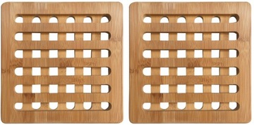 Набор из 2 БАМБУКОВЫХ ПОДСТАВОК для НАСТОЛЬНОГО ГАЗВА