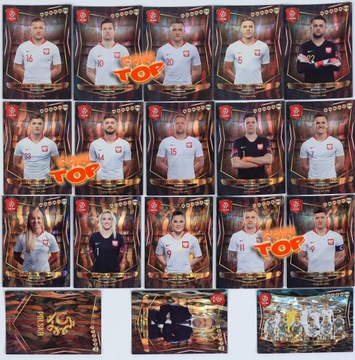 18 kart Limited zestaw POLSKA Łączy nas piłka PZPN
