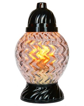 znicz lampion kula falowana 39 cm na grób pomnik + WKŁAD GRATIS