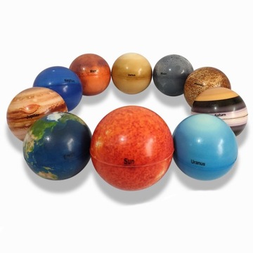 Układ Słoneczny Planet Ball, 10-częściowa gąbka planetarna