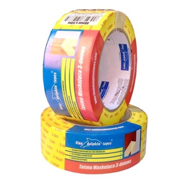 BLUE DOLPHIN taśma maskująca żółta 38mmx50m 3dni