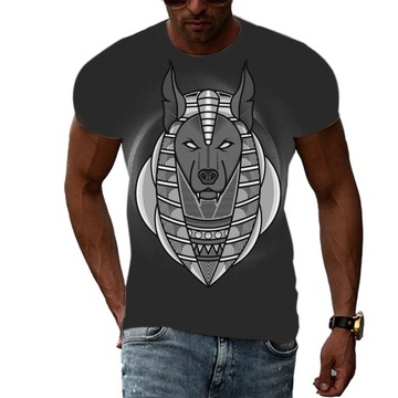 Mskie krótkie rkawyLato nowe anubis graficzne k