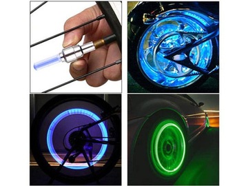 ЗЕЛЕНЫЙ СВЕТОДИОДНЫЙ КЛАПАН ДЛЯ МОТОВЕЛОСИПЕДА 2 ШТ. 14071_Z