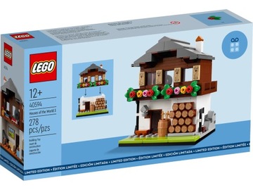 Oryginalne LEGO 40594 Domy świata 3 Klocki Limited