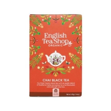 English Tea Shop Black Tea Chai herbata czarna 20 saszetek