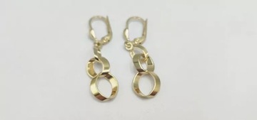 ZŁOTE KOLCZYKI WISZĄCE 14K W:2,06