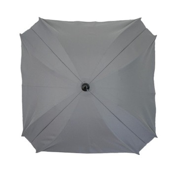 Зонт универсальный квадратный для коляски, серый УФ