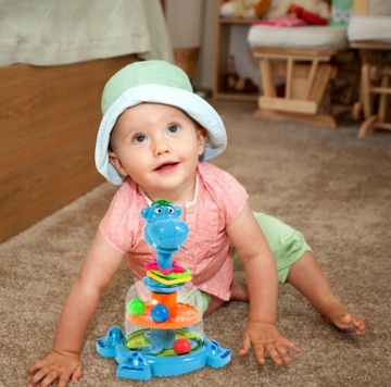 ИНТЕРАКТИВНЫЙ СПИННЕР-КАРУСЕЛЬ HIPCIO С ШАРИКАМИ СПИННЕР ПОДАРОК ​​РЕБЕНКУ ОДИН ГОДА