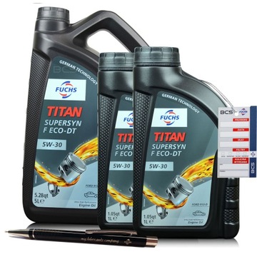 7 LITRÓW FUCHS TITAN SUPERSYN F ECO-DT 5W30 OLEJ SILNIKOWY 7L