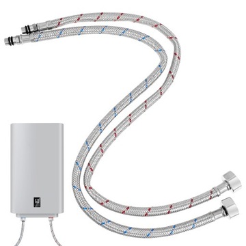 2 SZT. WĄŻ DO UMYWALKI KUCHENNEJ ZE STALI NIERDZEWNEJ