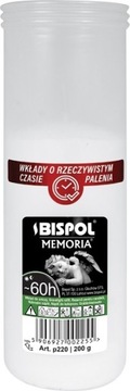 1 szt. Wkłady parafinowe wkład całoroczny p220 60h wysokość 18 cm na lato