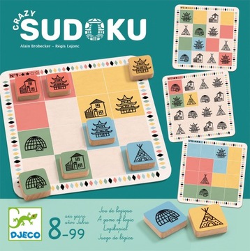 DJECO SUDOKU SZALONA GRA LOGICZNA ŁAMIGÓWKA