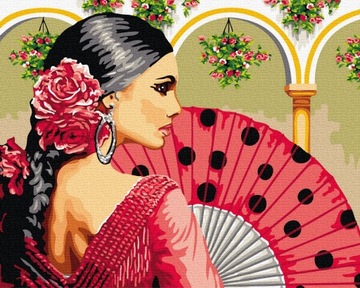 Malowanie po numerach CARMEN na blejtramie 40x50
