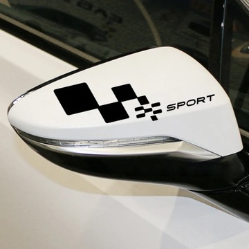 Автомобильная наклейка на зеркало заднего вида, автомобильная гонка, спортивная декоративная наклейка, авто тюнинг, Acce