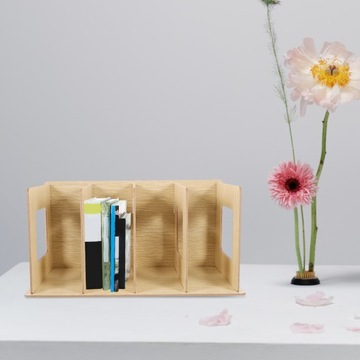 ДЕРЕВЯННАЯ ПОДСТАВКА-ОРГАНИЗАТОР ДЛЯ ВИНИЛОВЫХ ПЛАСТИНОК