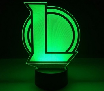 3D СВЕТОДИОДНАЯ ЛАМПА USB LOL LEAGUE OF LEGENDS + ПУЛЬТ ДУ
