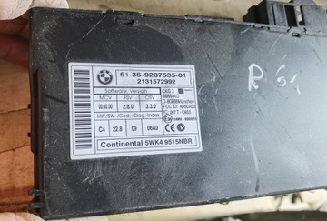 BMW X1 E84 2013 MODUL / ŘÍZENÍ CAS