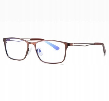 Okulary zerówki Męskie filtr Blue Light komputera