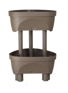 Donica doniczka piętrowa taupe 65cm