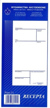 Recepty lekarskie NOWY WZÓR 2021 Recepta lekarska