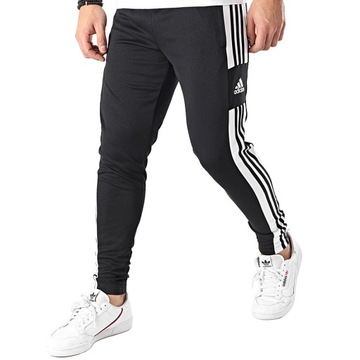 MĘSKIE SPODNIE DRESOWE ADIDAS SQUADRA 21 SPORTOWE ZWĘŻANE CZARNE r.XL