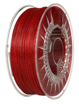 Filament Devil Design PLA Galaxy Red Czerwony Brokatowy 1,75 mm 1 kg