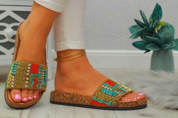 СТИЛЬНЫЕ ПРОФИЛИРОВАННЫЕ ЖЕНСКИЕ ТАПОЧКИ С ПРОБКОЙ