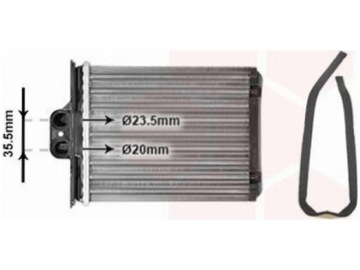 RADIÁTOR 37006217 VAN UZEL OPEL VECTRA