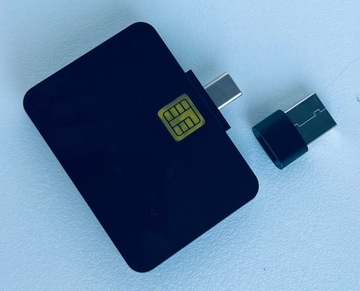 Считыватель карт водителя | Площадь | USB-C | Адаптер для USB-А |