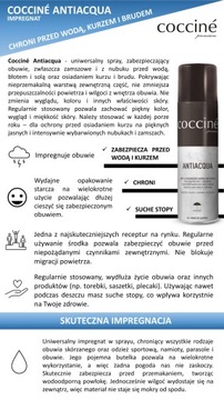 IMPREGNAT Wodoodporny Spray Do Butów i Ubrań Antiacqua Coccine 250ml 3szt