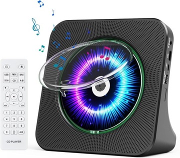 6w1 PRZENOŚNY ODTWARZACZ CD BLUETOOTH WBUDOWANY GŁOŚNIK STEREO PILOT