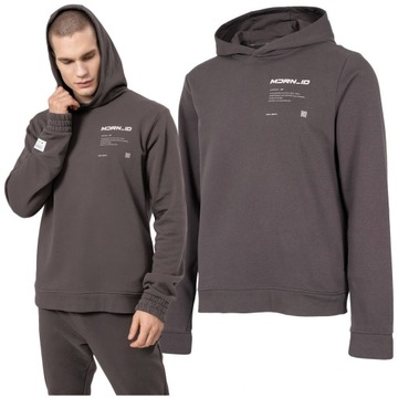 BLUZA z KAPTUREM męska 4F dresowa BLM025 S