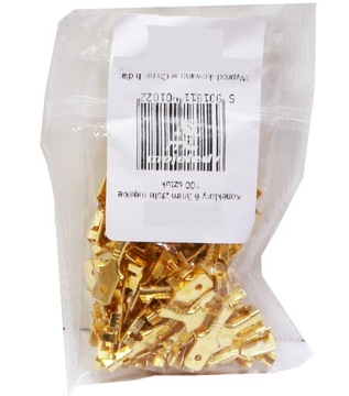 Konektor męska nosówka 6,3mm 100szt wsówka