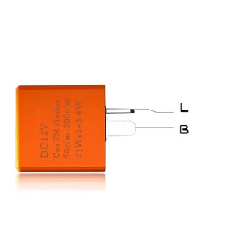 СВЕТОДИОДНЫЙ ПРЕРЫВАТЕЛЬ СИГНАЛА ПОВОРОТА ДЛЯ МОТОЦИКЛА РЕГУЛИРУЕМЫЙ ТАЙМЕР 2PIN 12V MOTO