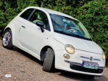Fiat 500 II Hatchback 3d 1.2 69KM 2009 Fiat 500 biala perelka, bardzo ladny, GWARANCJA 1.2 Benzyna 69KM, zdjęcie 2