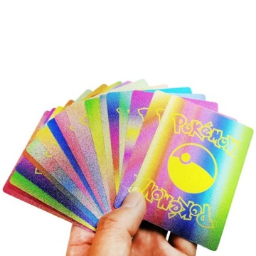 Карты Pokemon Rainbow, 55 шт., гибкие коллекционные карточки для альбома