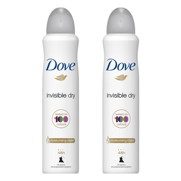 Dove Invisible Dry Antyperspirant spray 2x 250 ml