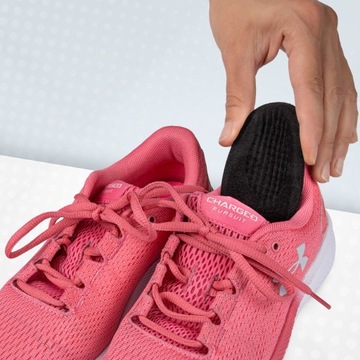 Podpiętki do butów czarne z żelem miękkie podkładki pod obolałe stopy