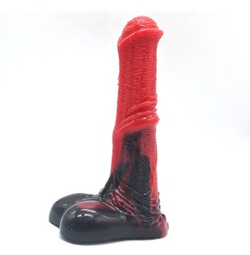 Animal horse dildo czerwony i czarny silikonowy penis big cock zabawki erot