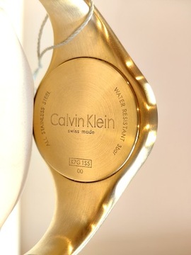 Złoty Zegarek Damski Calvin Klein CK Bare Bransoletka Gold PVD Metka !