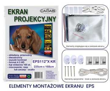 112-ДЮЙМОВЫЙ ПОРТАТИВНЫЙ СКЛАДНОЙ ЭКРАН HD 4:3