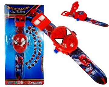 ZEGAREK 3D Projektor SPIDERMAN Avengers obrazki