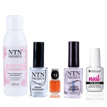 Zestaw budujący Żel Lampa tipsy primer Oliwka